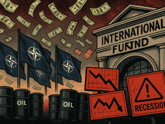 Trump NATO Russian oil ultimatum IMF warning US economy will crash